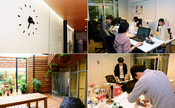 Their work environment is comfortable and relaxed, the GM attaches great importance of the living environment, therefore create a special outdoor garden.