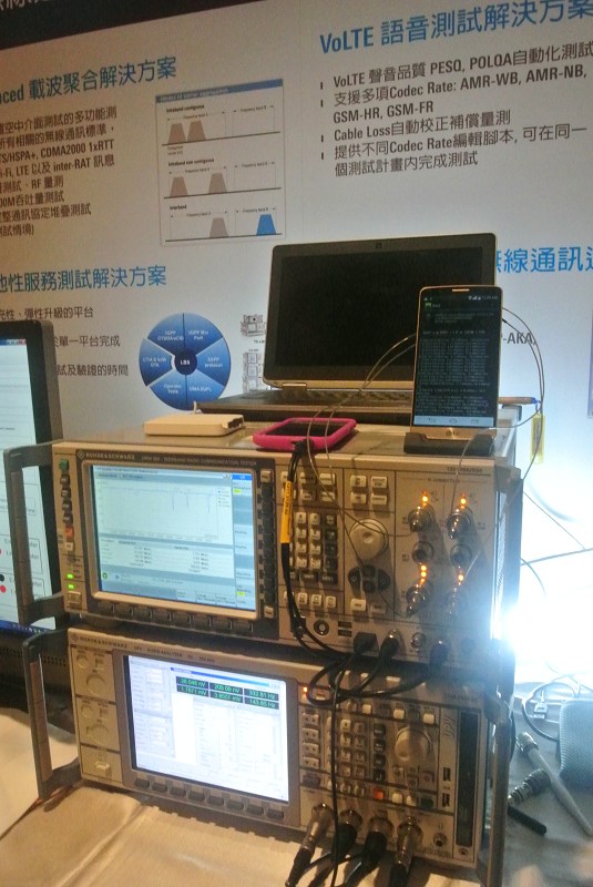 在進入VoLTE測試前，實體層與通訊協定的同時測試，已是基本要求。（攝影：姚嘉洋）