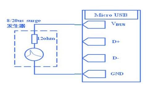 浪湧測試電路圖（USB電源上不加mini PolyZen器件）