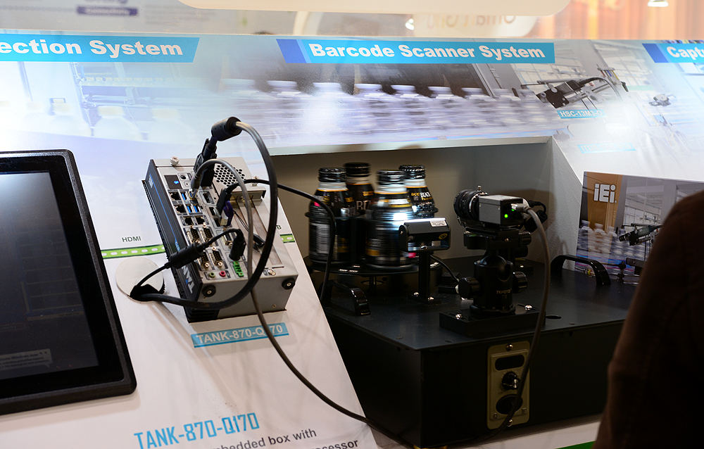 IEI Integration’s machine vision solution which combine industrial computer, Camera and software, can take 150 pictures per minute.