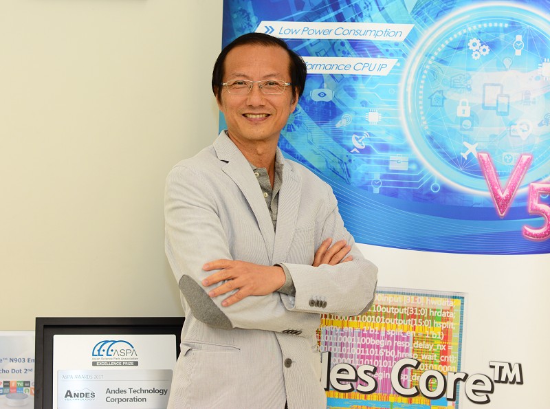 晶心科技創辦人暨總經理林志明（攝影╱籃貫銘）