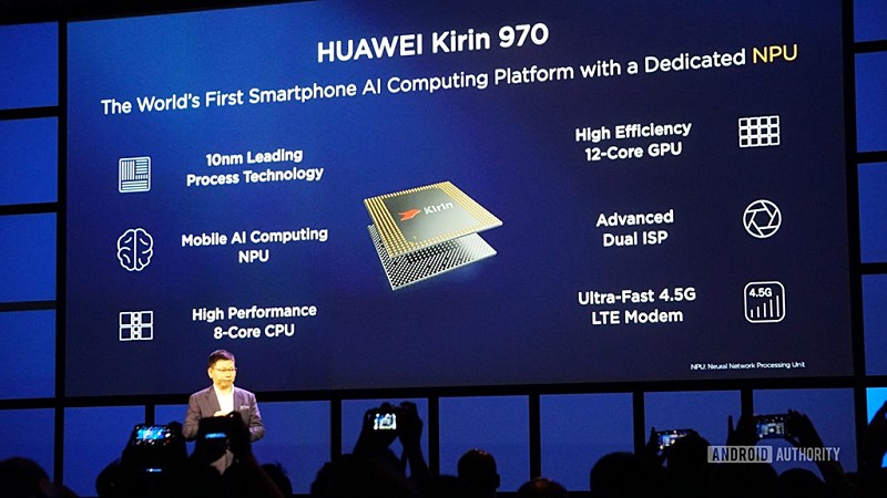 華為發表新一代麒麟970產品（Source：Android Authority）。