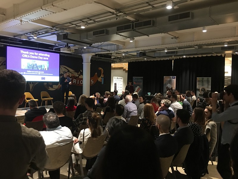 U+I的倫敦地點因最近的CRL Demo Day而熱鬧非凡。