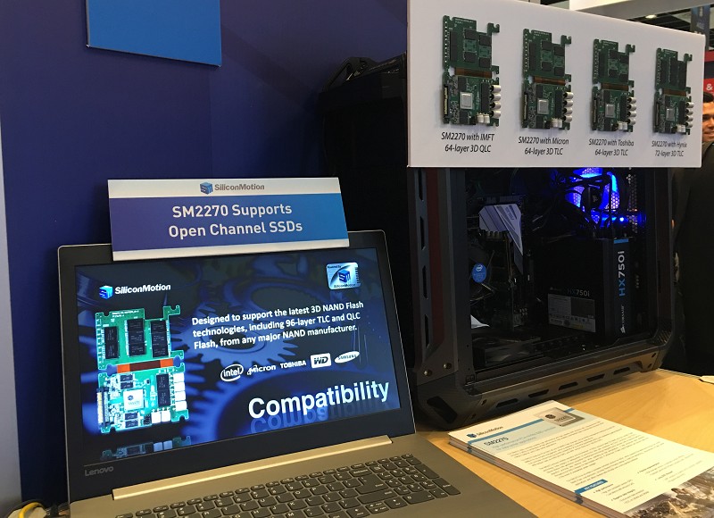 SM2270則是全球第一款支援標準NVMe 和Open Channel技術，並已進入量產階段的PCIe SSD控制晶片。（Source：慧榮科技）
