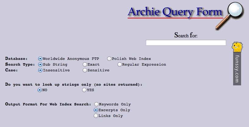 Archie被稱為現代搜尋引擎的始祖。（source：Archie）