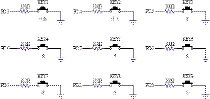 按鍵之控制電路圖