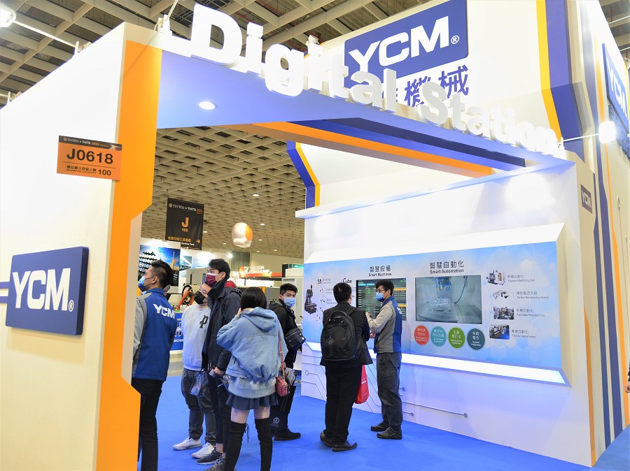 永進機械持續透過視訊直播、虛擬展廳等零接觸方式，在接單之後，即可利用目前供應鏈重組的機會，快速回饋客戶的需求。（攝影：陳念舜）
