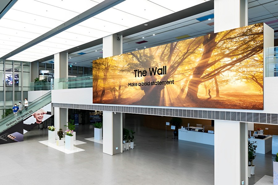 三星（Samsung）The Wall商用顯示器。（source：Samsung）