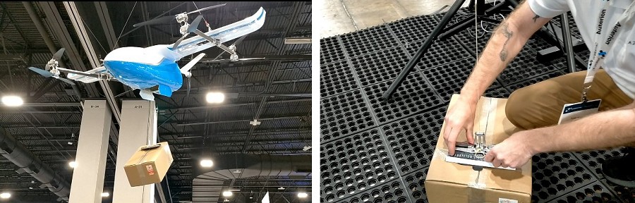 RDSX Pelican遠程載貨無人機與A2Z的RDS2絞盤系統