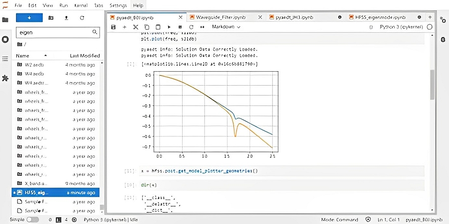 Jupyter Notebook讀取並輸出模擬曲線