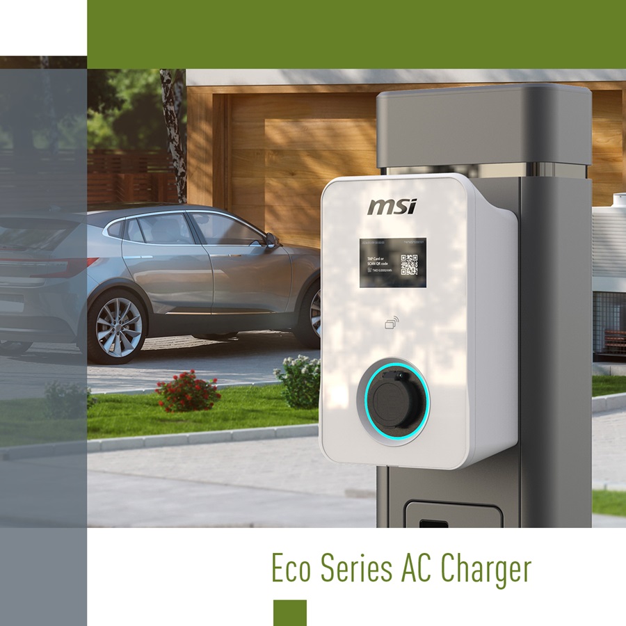 微星科技則在近期推出第二代旗艦充電樁「Eco Premium」首度在台亮相，更適合電池容量較大的電動車或需要快速充電的場合，能同時提升充電效率並減少過載機會。