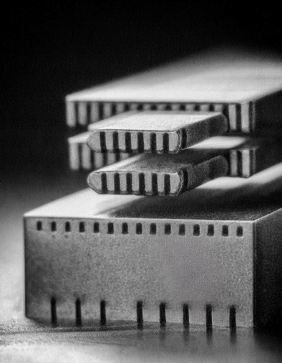 Nanosheet是一種3D結構電晶體。此為示意圖，非真實影像。