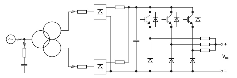 後置整流截波器可減少電流失真並提高PF（source：Infineon Technologies）