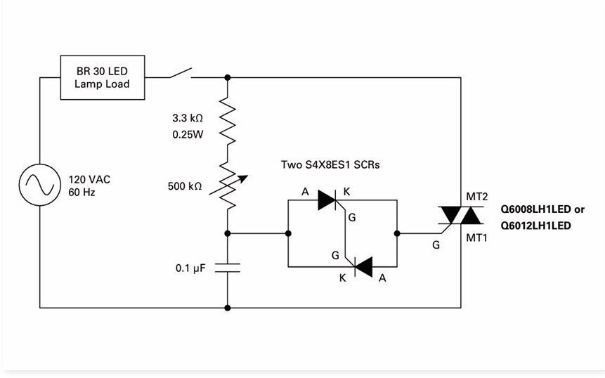 可產生寬範圍的光級輸出的控制電路圖