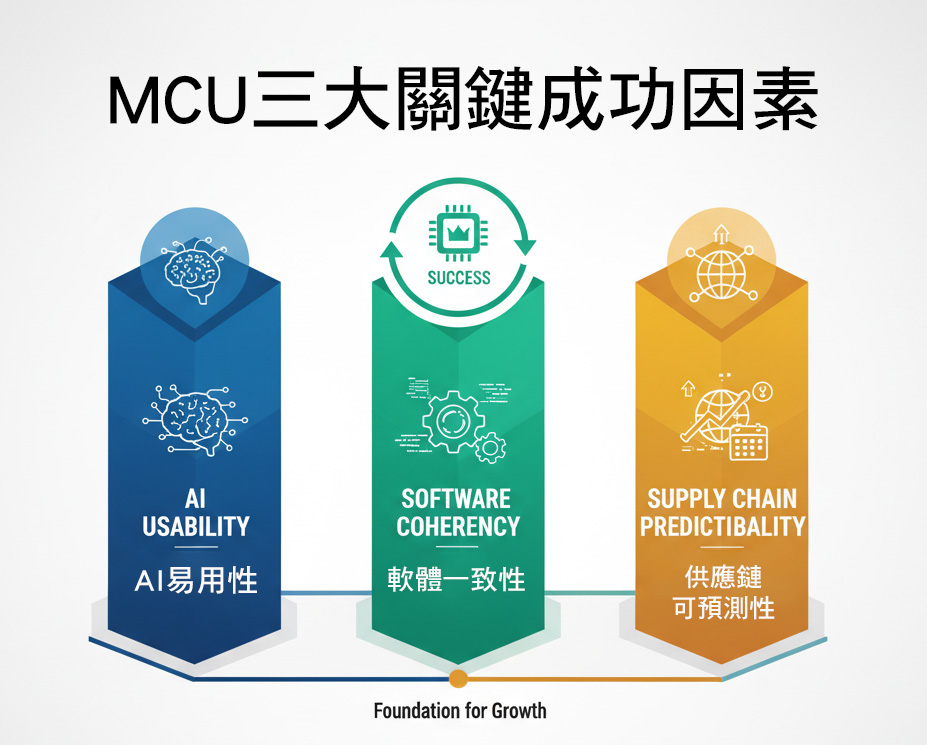 MCU廠商的三個關鍵成功因素。