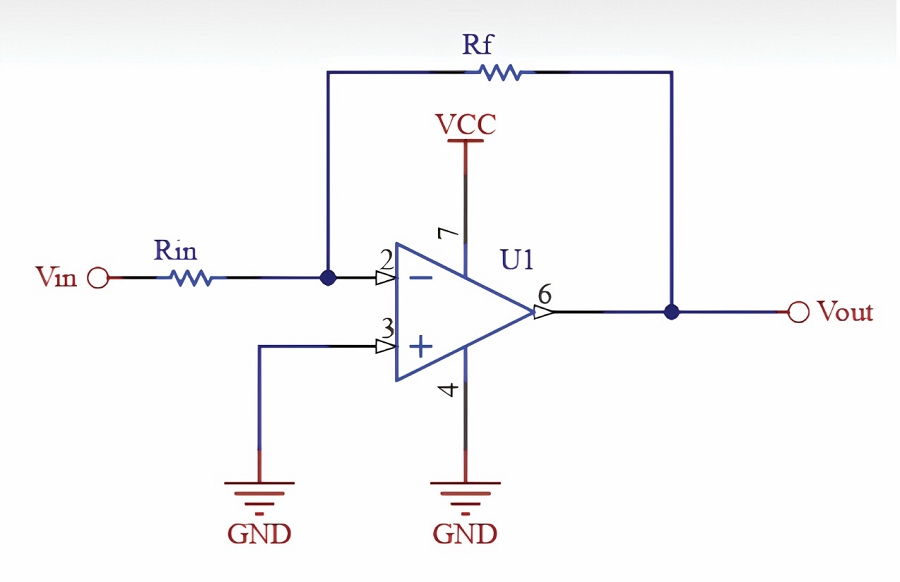 反相放大器電路範例