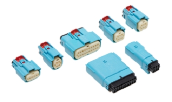 MX150 中電壓連接器系統的連接器與經過現場實證的低電壓 MX150 連接器具有相同的外形尺寸。（圖片來源：Molex）