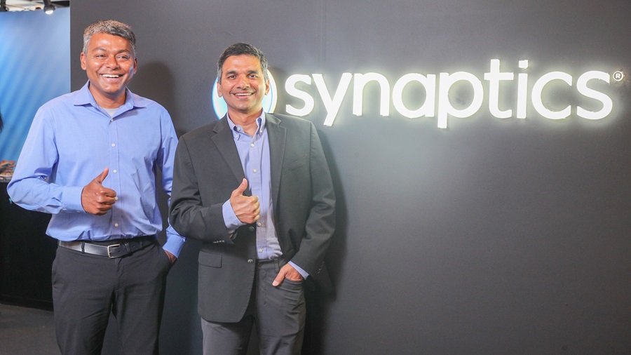 Synaptics邊緣介面與感測事業部資深副總裁暨總經理Satish Ganesan （右） Synaptics邊緣運算策略與業務發展資深總監Nebu Philips （左）