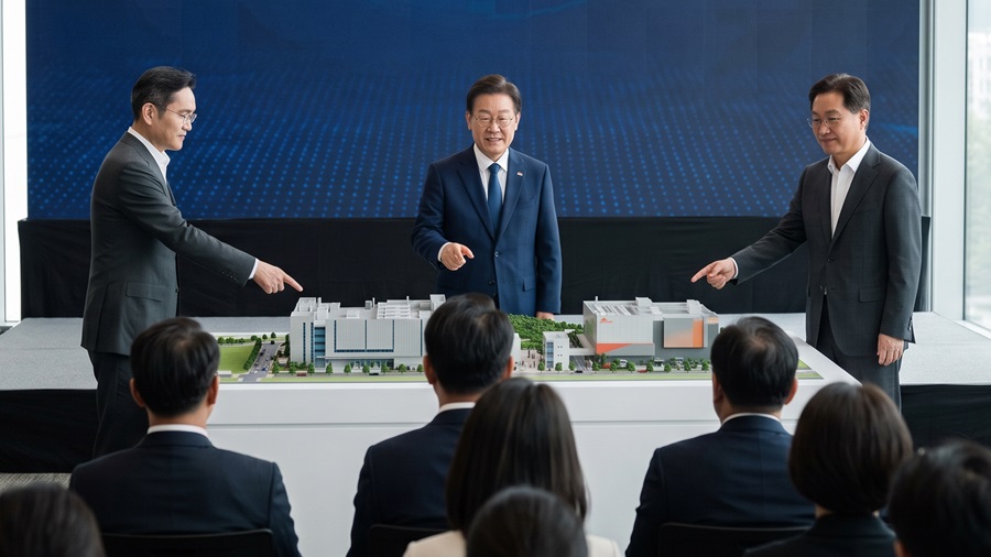 南韓政府的大躍進計畫，將聯手三星與SK海力士砸5180億美元建新聚落