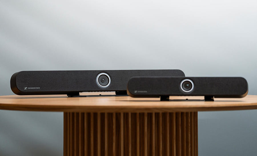 Sennheiser TC Bar M(左)，TC Bar S(右) 智慧音視頻一體機。