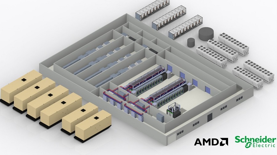 施耐德電機與超微半導體正式發布 AMD Helios 機櫃級解決方案參考設計。