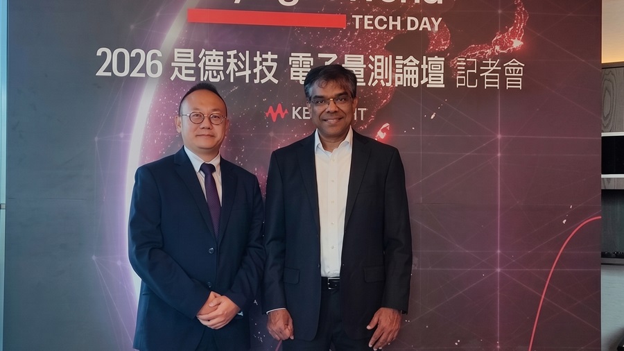 是德科技網路應用與資安事業群副總裁暨總經理Ram Periakaruppan(右)