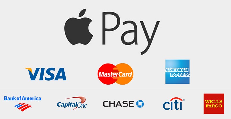 Apple Pay目前已經得到信用卡發卡機構、銀行以及許多零售商的支持。