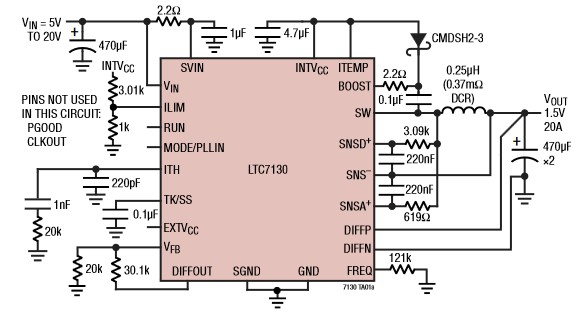 LTC7130 的典型應用電路