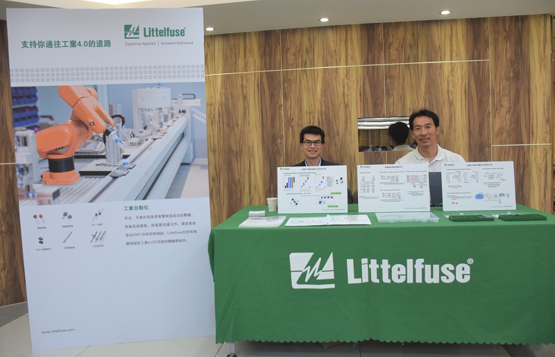 Littelfuse於現場展示之攤位。(攝影╱葉奕緯)