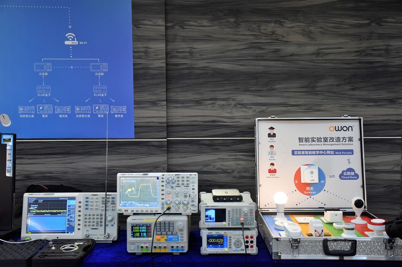 旺群儀器展示相關產品。(攝影╱葉奕緯)