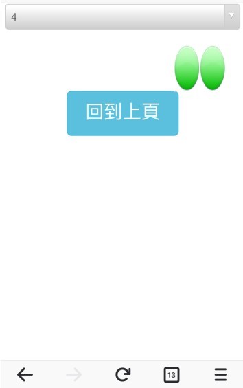 Web 顯示介面於手機顯示