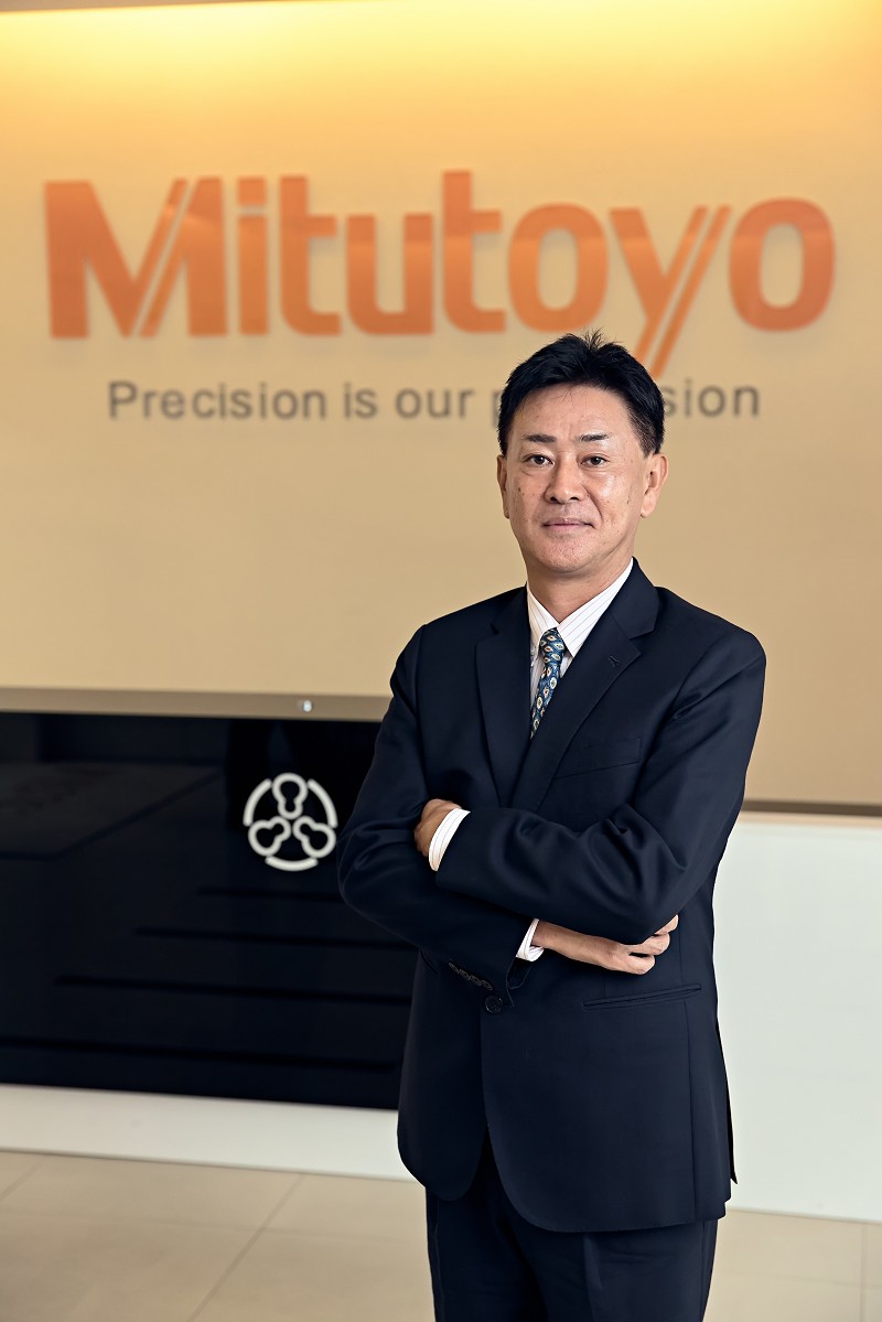 台灣三豐儀器公司董事長兼總經理田中朋夫（攝影/王建發）