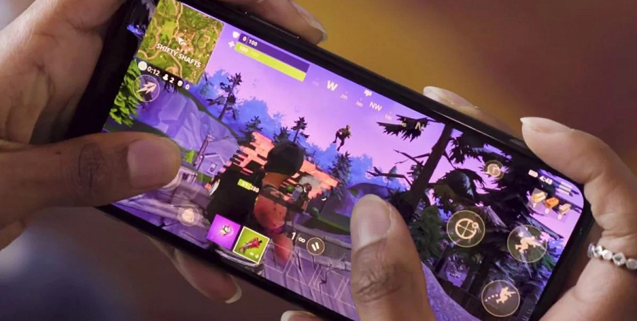 在智慧手機上運行的Fortnite。（source：Epic Games）