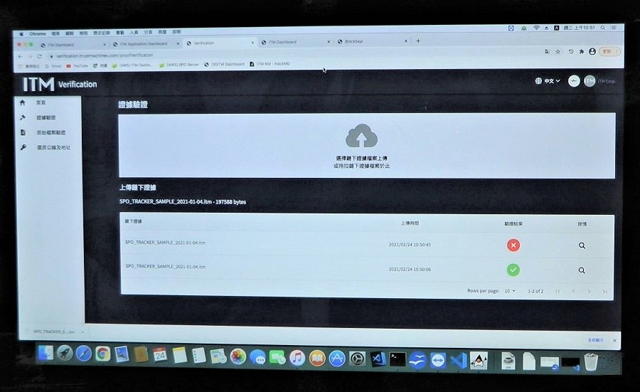 ITM推出數位治理資料存證解決方案BlockSeal，提供企業用戶一套使用者友善的套裝軟體，利用公有鏈與企業現有的IT架構，就能可靠且快速地管理企業的機密數據，目前已與宏碁、旭聯資安建立合作。（攝影／黃慧心）