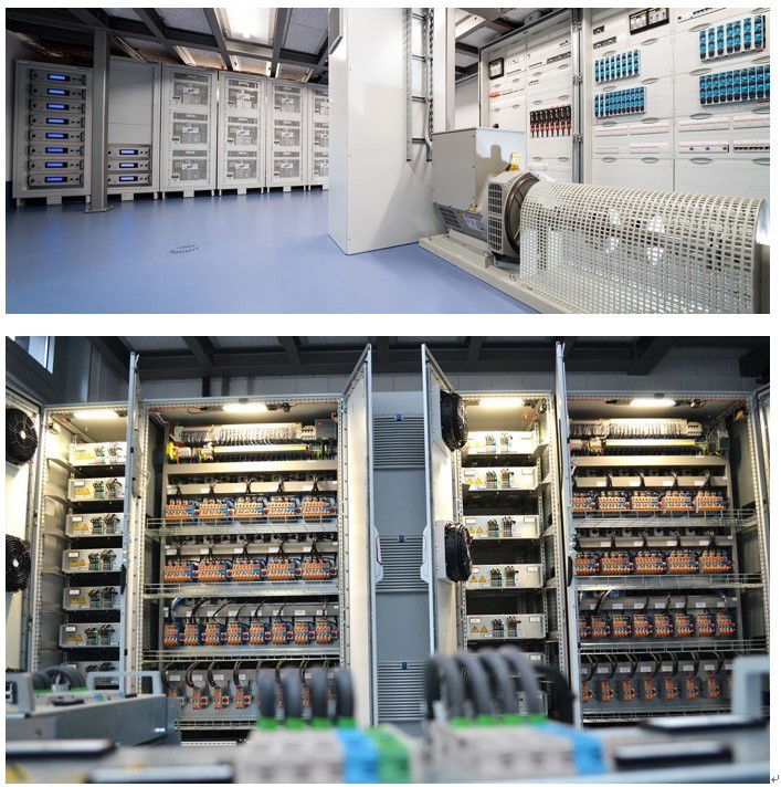 The Grid Lab（上）及用來模擬電網網路的路由線路終端（下）。（source：DLR）