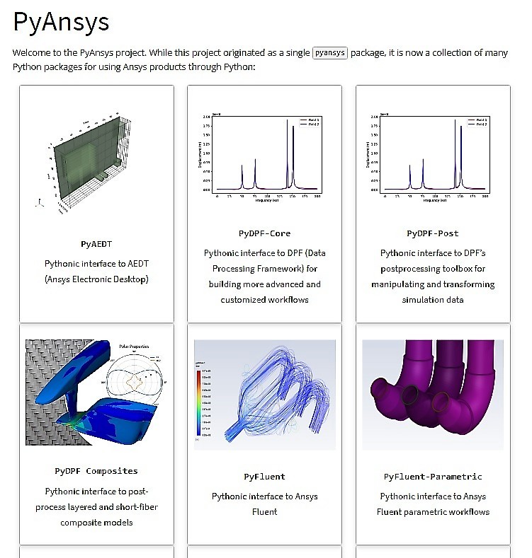 PyANSYS主要的開發套件