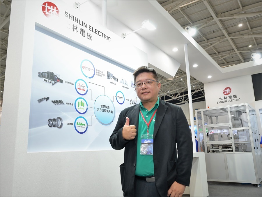 士林電機機器事業群機器自動化營業總處技術服務處長賴呈岳。（攝影：陳念舜）