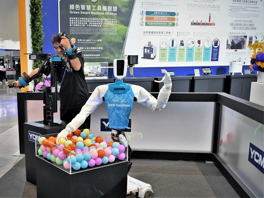 工具機盼鎖定關鍵應用產業，包含電動車、半導體、人型機器人等，發展生態價值鏈。（攝影：陳念舜）