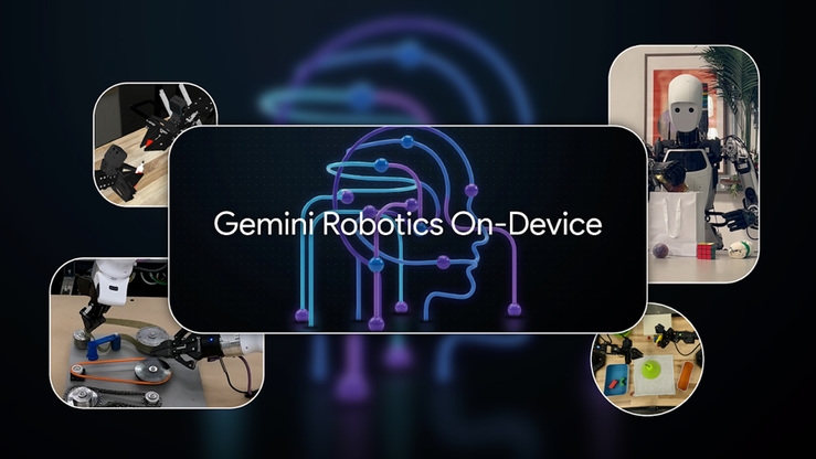 Gemini Robotics On-Device把VLA模型部署到機器本地，兼顧延遲與斷網韌性。（圖片來源：Google DeepMind）